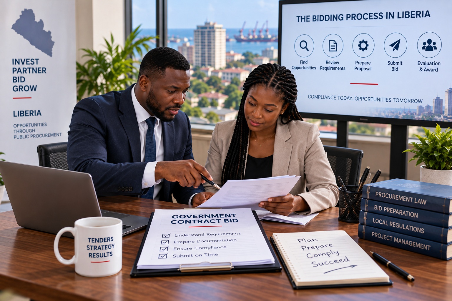 Government contract bidding in Liberia